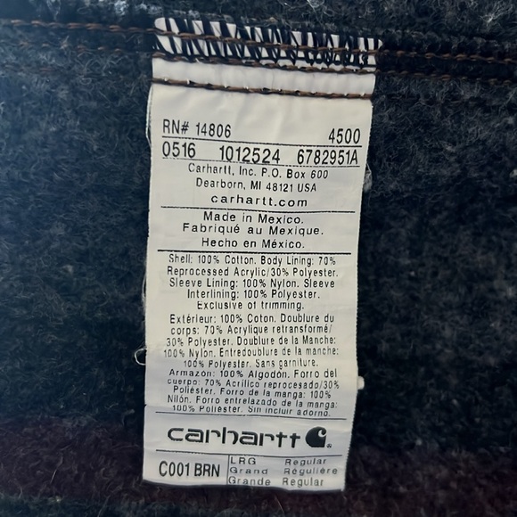 Carhartt Tan Field Jacket with Brown Accents - Picture 4 of 4